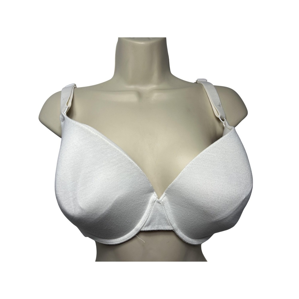 Fruit‎ Of The Loom Bra Womens 40DDD White T-Shirt Underwire Padded Full Coverage